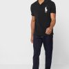 Schwarze Poloshirts mit Ralph Lauren-Logo für Herren