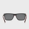 Schwarze quadratische Sonnenbrille Ralph Lauren 0PH4153 für Herren