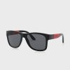 Schwarze quadratische Sonnenbrille Ralph Lauren 0PH4162 für Herren