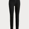 Schwarze Ralph Lauren 400 Matchstick Jeans für Damen
