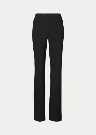 Schwarze Ralph Lauren Alandra Stretch-Wollhose für Damen