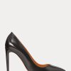 Schwarze Ralph Lauren Celia Pumps aus Kalbsleder für Damen