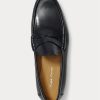 Schwarze Ralph Lauren Chalmers Pennyloafer aus Kalbsleder für Herren