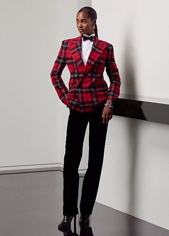Schwarze Ralph Lauren Declynn Samthose für Damen