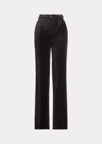 Schwarze Ralph Lauren Declynn Samthose für Damen