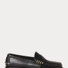Schwarze Ralph Lauren Edric Pennyloafer aus Leder für Herren