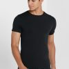 Schwarze Ralph Lauren Essential T-Shirts mit Rundhalsausschnitt für Herren im 2er-Pack