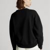 Schwarze Ralph Lauren Fleece-Pullover für Damen