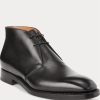Schwarze Ralph Lauren Frasco Chelsea-Stiefel aus Kalbsleder für Herren