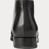 Schwarze Ralph Lauren Frasco Chelsea-Stiefel aus Kalbsleder für Herren