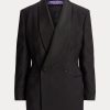 Schwarze Ralph Lauren Gregory Jacquard-Smokingjacken für Damen