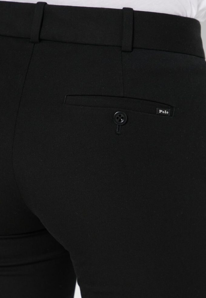 Schwarze Ralph Lauren High Waist Hose für Damen