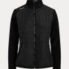 Schwarze Ralph Lauren Hybrid-Jacken mit durchgehendem Reißverschluss für Damen Schwarze Ralph Lauren Hybrid-Jacken mit durchgehendem Reißverschluss für Damen