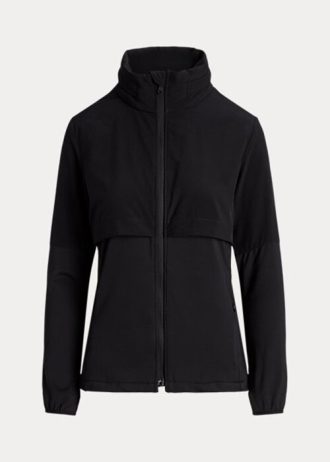 Schwarze Ralph Lauren Hybrid-Jacken mit verstaubarer Kapuze für Damen