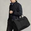 Schwarze Ralph Lauren Hybrid-Kleidertaschen mit Lederbesatz für Herren