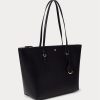 Schwarze Ralph Lauren Keaton Tote Bags aus Kunstleder für Damen