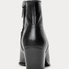 Schwarze Ralph Lauren Lucille Lederstiefel für Damen