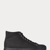 Schwarze Ralph Lauren Mayport Canvas-Sneaker für Herren