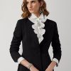 Schwarze Ralph Lauren Meritta Wool Barathea Jacken für Damen
