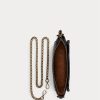 Schwarze Ralph Lauren Mini Sloane Umhängetaschen aus Leder für Damen