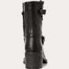 Schwarze Ralph Lauren Payge Vachetta-Lederstiefel für Damen