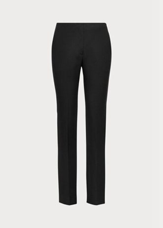 Schwarze Ralph Lauren Simone Schurwollhose für Damen