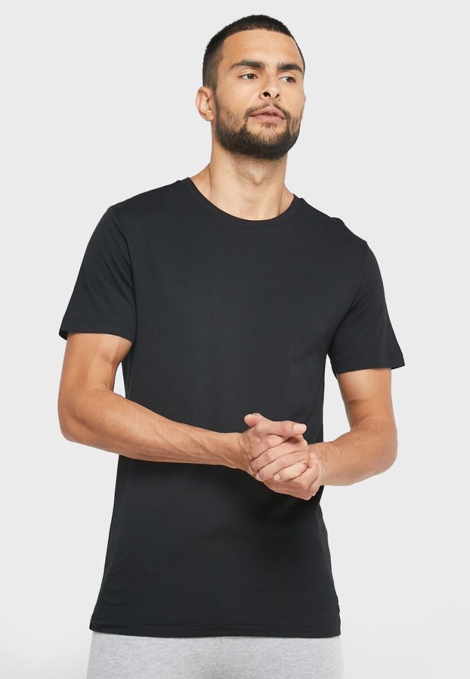 Schwarze Ralph Lauren T-Shirts mit Rundhalsausschnitt im 3er-Pack für Herren