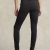 Schwarze Ralph Lauren Tompkins Skinny Jeans für Damen
