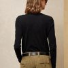 Schwarze Ralph Lauren Utility Bear Langarm-T-Shirts aus Baumwolle für Damen