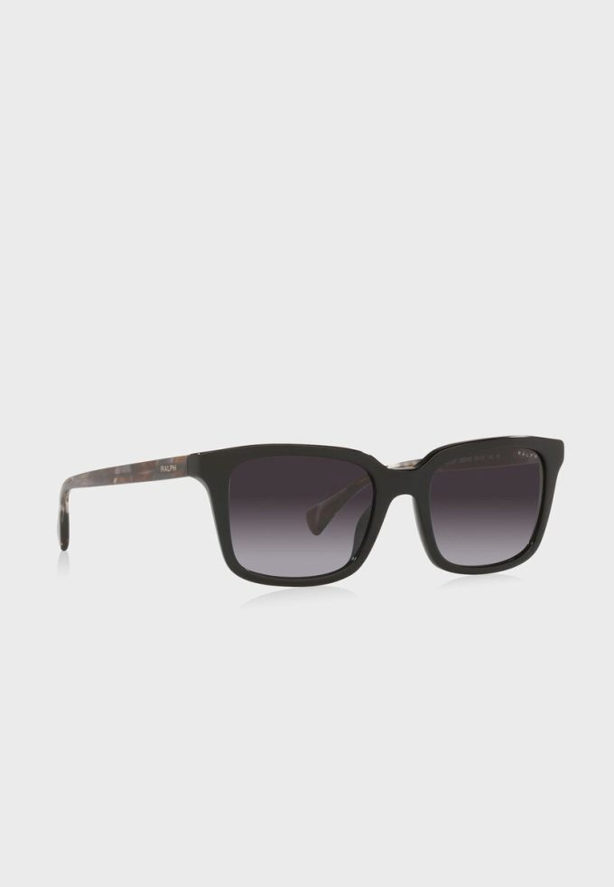Schwarze rechteckige Sonnenbrille Ralph Lauren 0Ra5287 für Damen