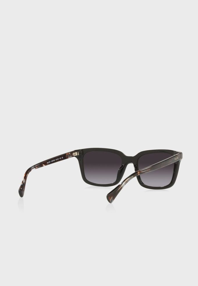 Schwarze rechteckige Sonnenbrille Ralph Lauren 0Ra5287 für Damen