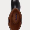Schwarze Reitstiefel „Sallen“ aus Kalbsleder für Damen von Ralph Lauren