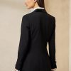 Schwarze Smokingjacken aus Wolle „Sawyer“ von Ralph Lauren für Damen