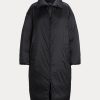 Schwarze wasserabweisende Daunenmäntel von Ralph Lauren für Damen