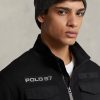 Schwarze wasserabweisende Hybridjacken von Ralph Lauren für Herren