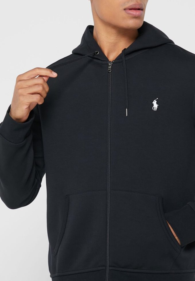 Schwarzer Ralph Lauren Essential Hoodie für Herren