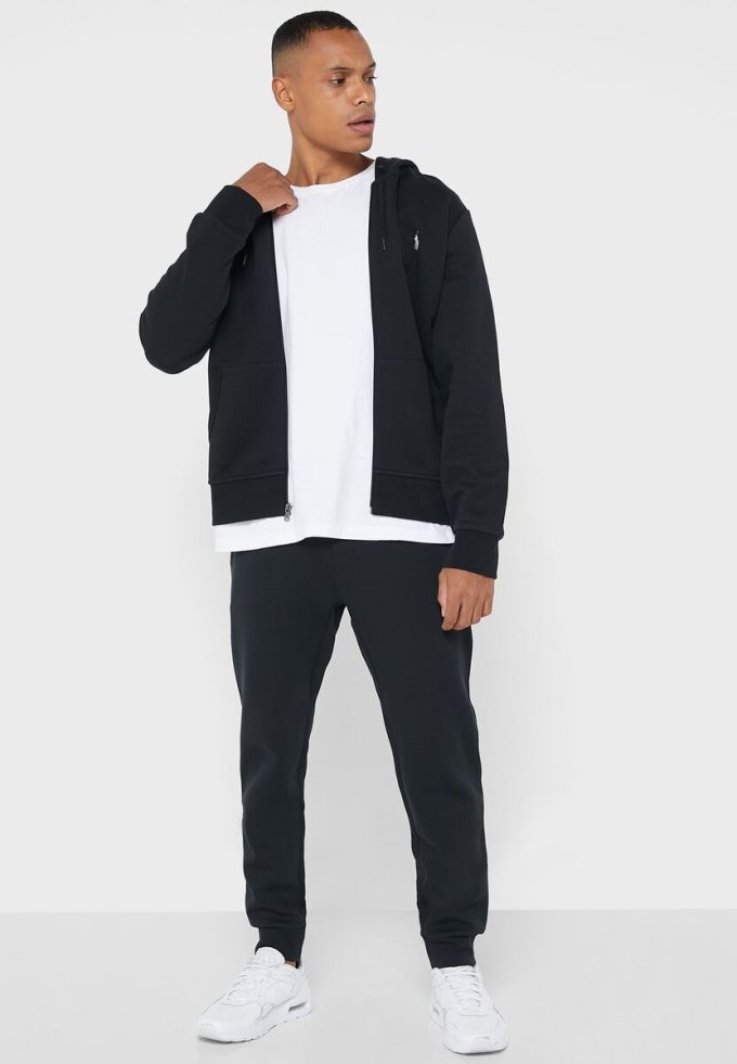 Schwarzer Ralph Lauren Essential Hoodie für Herren