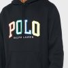 Schwarzer Ralph Lauren Logo-Hoodie für Herren