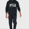 Schwarzer Ralph Lauren Logo-Hoodie für Herren