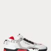 Silber / Rot / Schwarz Herren Ralph Lauren PS200 Sneakers