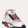 Silber / Rot / Schwarz Herren Ralph Lauren PS200 Sneakers
