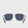 Silberne Ralph Lauren 0Ph3137 Clubmaster Sonnenbrille für Herren