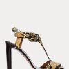 Snake Damen Ralph Lauren Emilie Welington Ayers Schlangenleder-Sandalen
