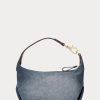 Sunset Indigo Wash/Lauren Damen Ralph Lauren Washed Denim Kleine Kassie Schultertaschen