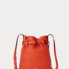Sunset Orange Damen Ralph Lauren Leder Kleine Bellport Beuteltaschen