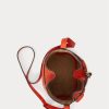 Sunset Orange Damen Ralph Lauren Leder Kleine Bellport Beuteltaschen