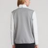 Weiß / Graue Ralph Lauren Hybrid-Sweatshirts mit Viertelreißverschluss für Damen