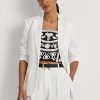 Weiße Blazer aus Leinenmischung von Ralph Lauren für Damen