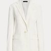 Weiße Blazer aus Leinenmischung von Ralph Lauren für Damen
