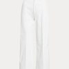 Weiße Chinohose mit weitem Bein für Damen von Ralph Lauren Weiße Chinohose mit weitem Bein für Damen von Ralph Lauren